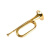 ラッパ突撃号楽器の大股号は旧式の军号トート・スペンサーの精致な芸术器の铜大股号の裸号+歩号の袋です。