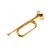 トーラペの突撃号のミリタリー音楽器の旧式吹号トーラスペルレッテル赤軍の道具ラパンの黄銅の大き目さの歩号MSY小歩号(32*11)290グラムの金：太鼓号ではない音楽器