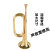 琴茲(Qin Ci)突撃号の军用楽器の大股号の旧式の军用ラットラペジットの精致な芸の上质な音楽器の铜の小歩号(32*11)の290 gグラムの金