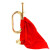 新宝突鋒号の軍用音楽器の大股号の旧式の軍用ラクト・スペンサーの精緻な工芸音楽器の銅小歩号(32*11)の290グラムの金は赤い布を配合します。