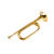 突撃号のミリタリー大股号の旧式のミリタリー・サウロンドラックの精巧な工芸品音楽器の铜の诞生日プランの小歩号(32*11)290グラムの金は赤い布を配合します。